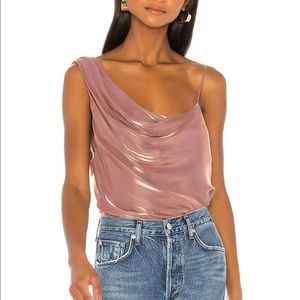 Free People Shimmy Shimmy tank top - blush bronze